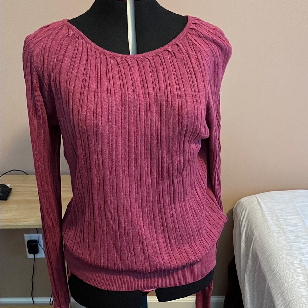 VENUS Burgundy Knit Top